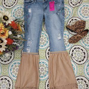 2524 Size 9j Duck Head 100% Cotton Upcycled Bell-Bottoms